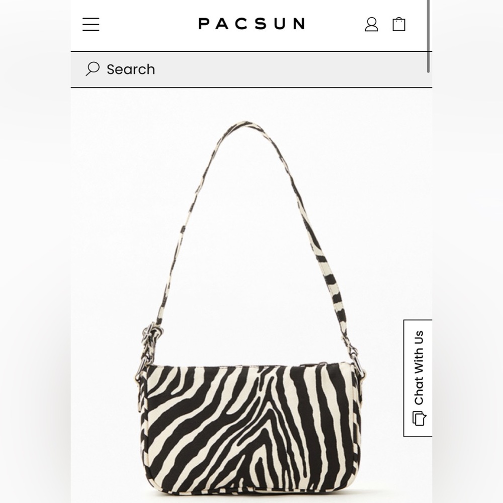 John Galt Zebra Shoulder Bag from Pacsun!!